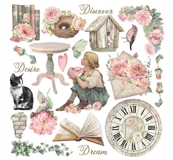 Rub On assortiment "House of Roses"