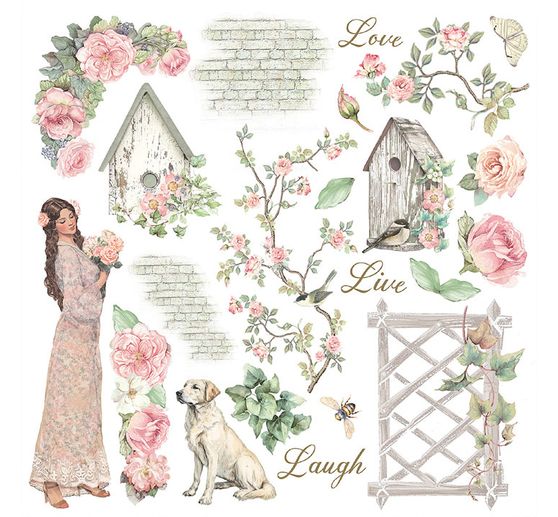 Rub On assortiment "House of Roses"