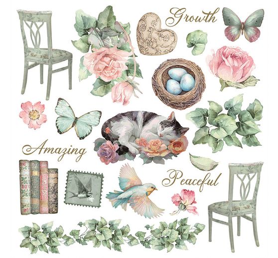 Rub On assortiment "House of Roses"