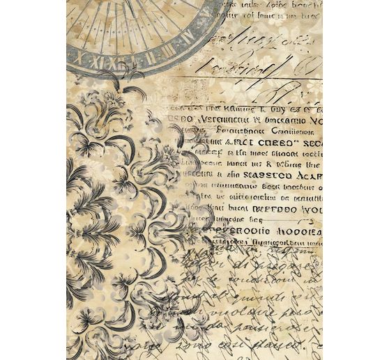 Achtergronden "Gardens of Time" motief strozijde, set van 8