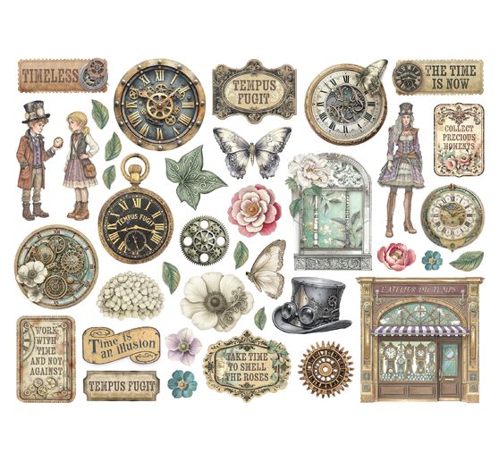 Punching motifs "Gardens of Time"