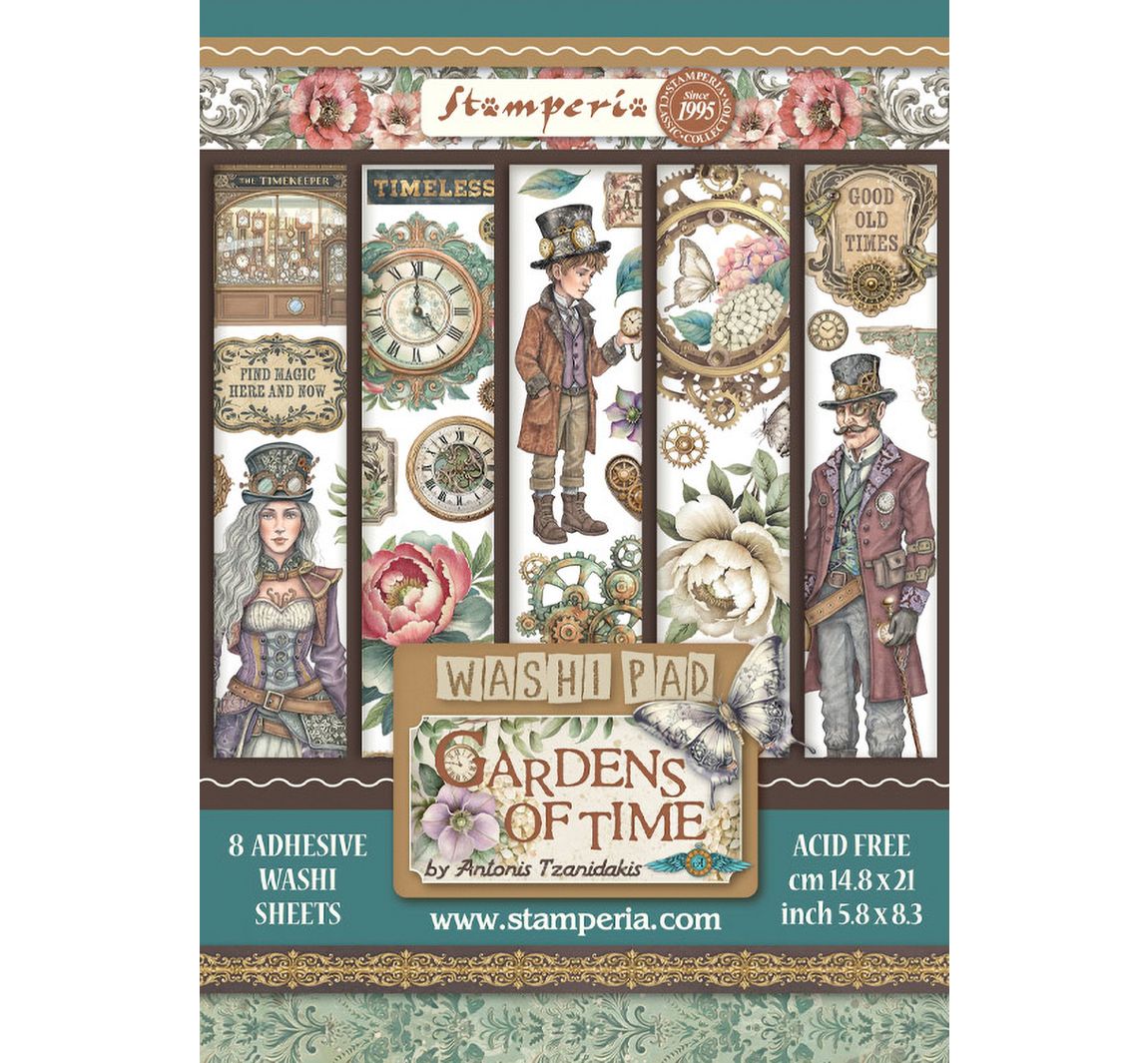 Washi Pad "Gardens of Time"