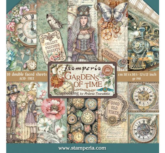 Scrapbook block "Gardens of Time"