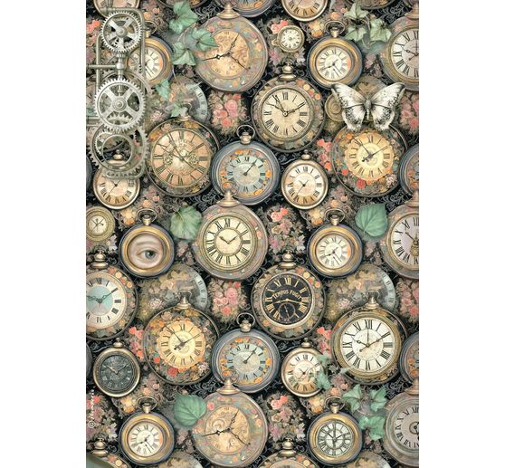 Motief strozijde assortiment "Gardens of Time", DIN A4, set van 6