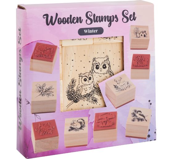 VBS Houten stempel set "Wintertijd"