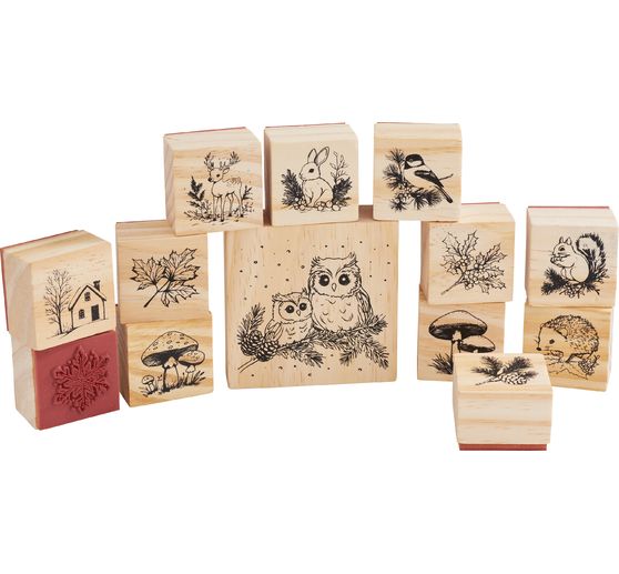 VBS Houten stempel set "Wintertijd"
