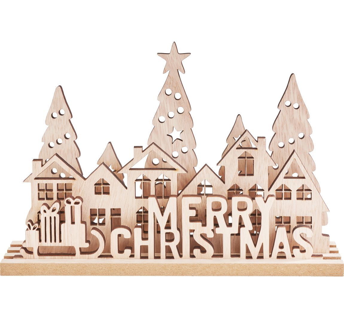 VBS Houten steekmotief "Merry Christmas"