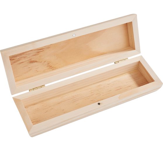 VBS Organizer / pennenbakje, grenenhout, met magneetsluiting