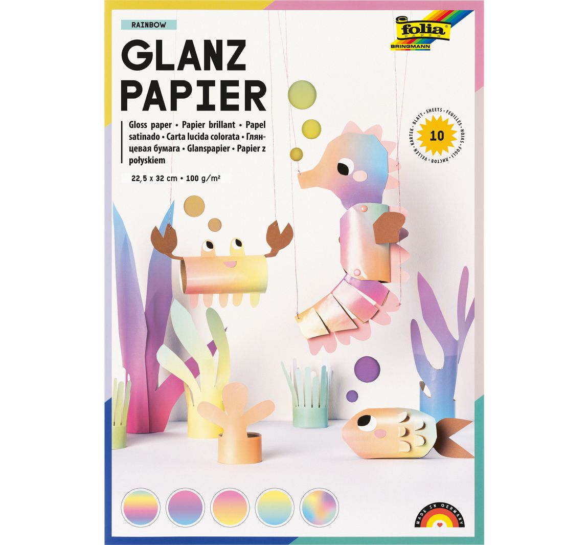 Glanzend papieren "Rainbow"