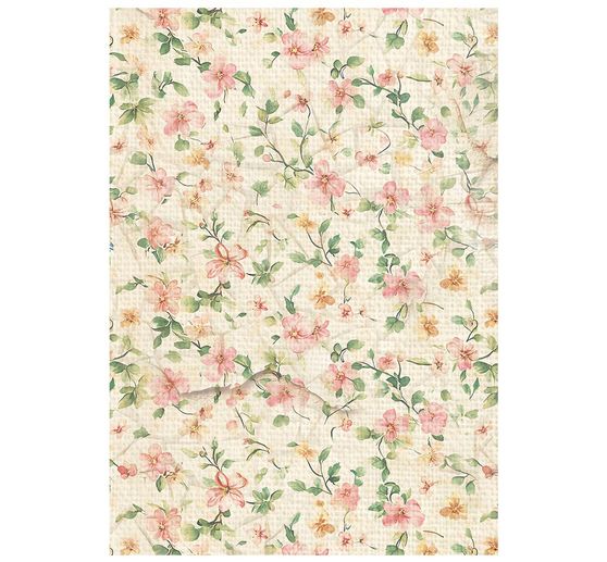 Motif straw silk backgrounds "All Around", DIN A6, set of 8