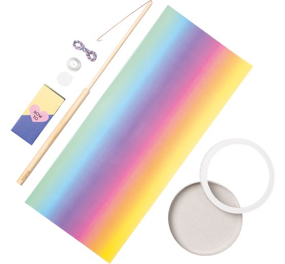 Lantaarns knutselset incl. LED's "Regenboog"