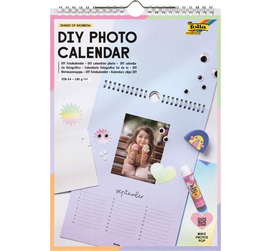 DIY Photo calendar "Shades of Rainbow"
