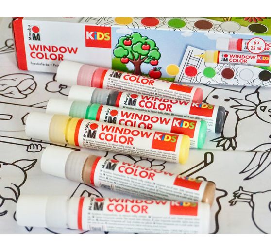 KiDS Window Color "Farm", 6 x 25 ml