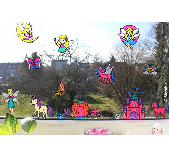 KiDS Window Color "Glitter Fairy", 10 x 25 ml