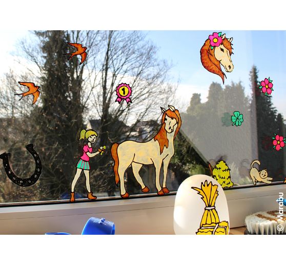KiDS Window Color "Ponyboerderij", 6 x 25 ml