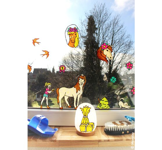 KiDS Window Color "Ponyboerderij", 6 x 25 ml