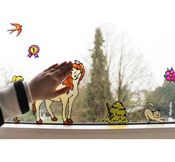 KiDS Window Color "Ponyboerderij", 6 x 25 ml