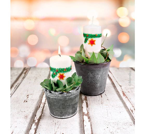 Marabu Candle Pen Set "Christmas Spirits", 10 x 25 ml