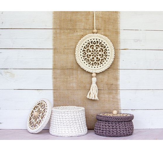 Macram&eacute; knotting disc round, 15 cm