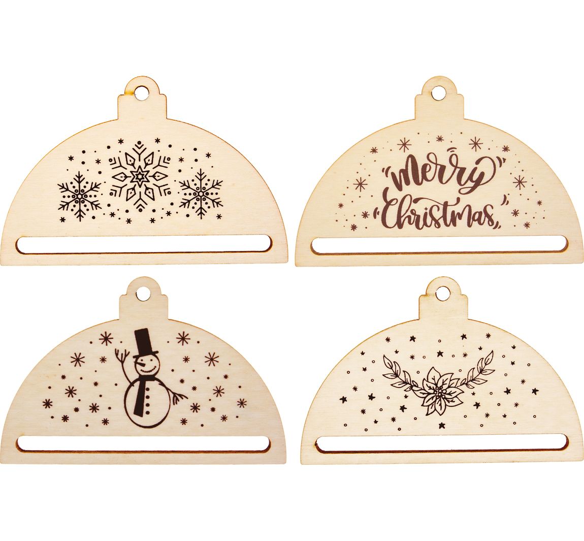 Macramé haakjes "Xmas"