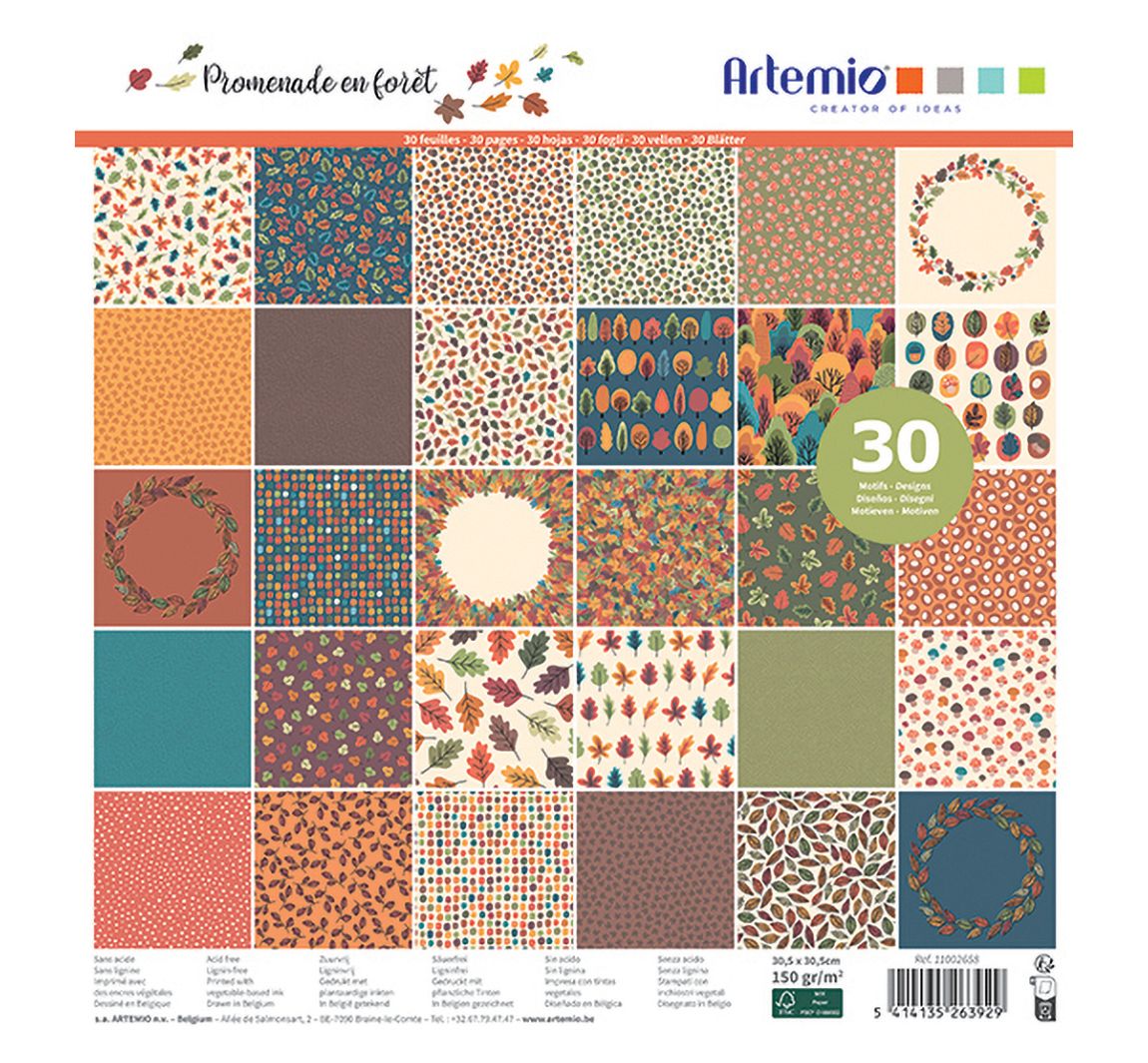 Scrapbook blok "Forest Walk"