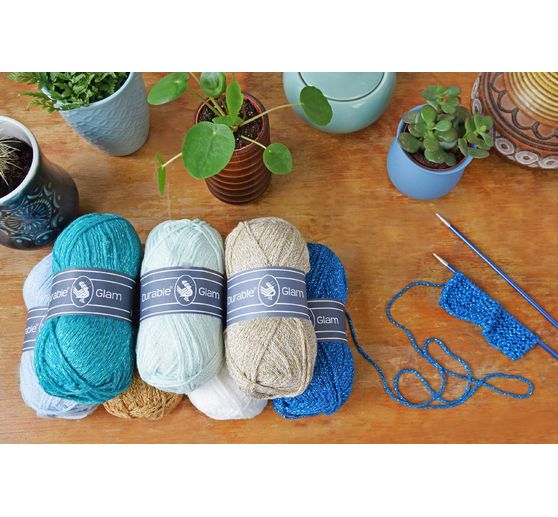 Durable Glam crochet and knitting yarn