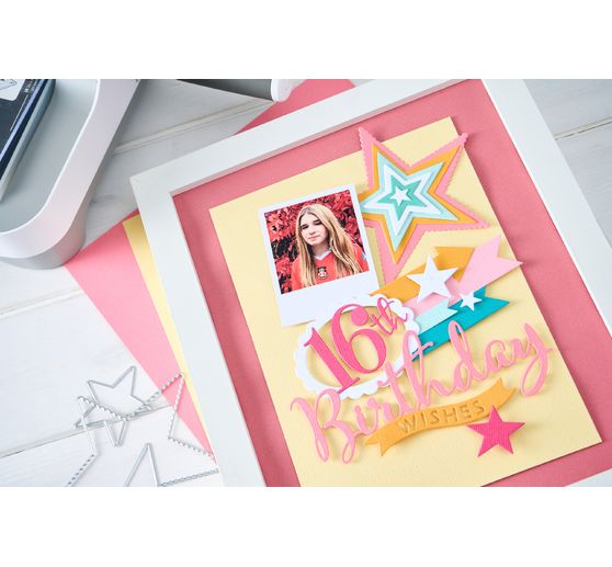 Sizzix Framelits Ponssjabloon "Stars"
