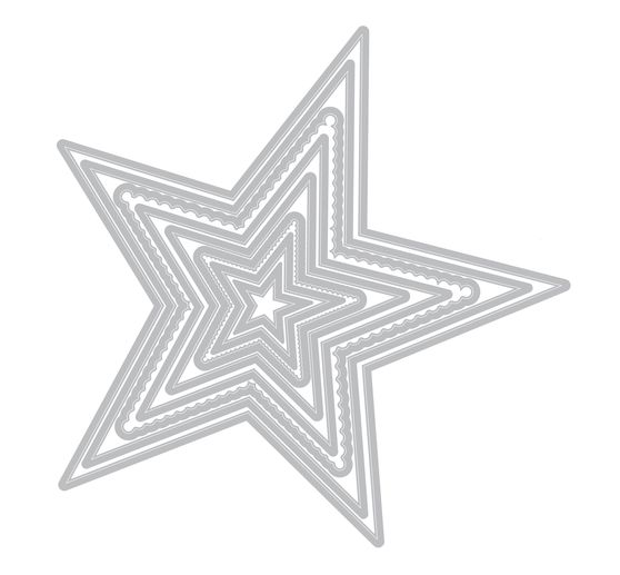 Sizzix Framelits Ponssjabloon "Stars"