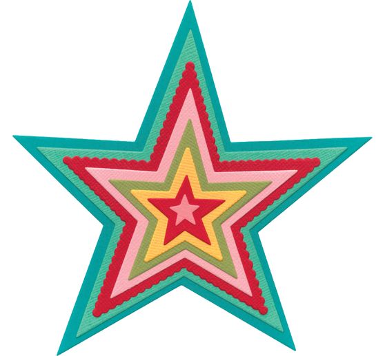 Sizzix Framelits Ponssjabloon "Stars"
