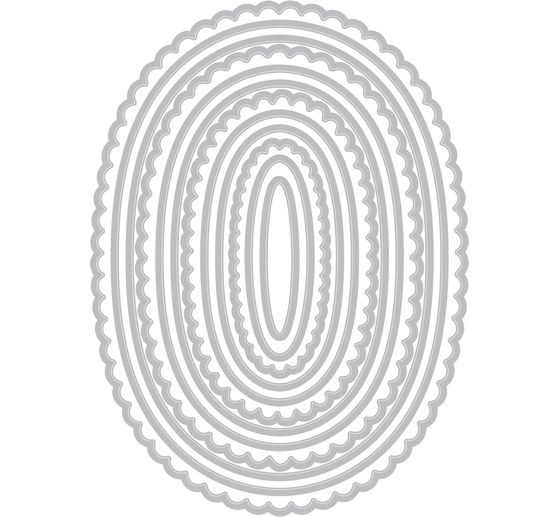 Sizzix Framelits Ponssjabloon "Fancy Ovals"