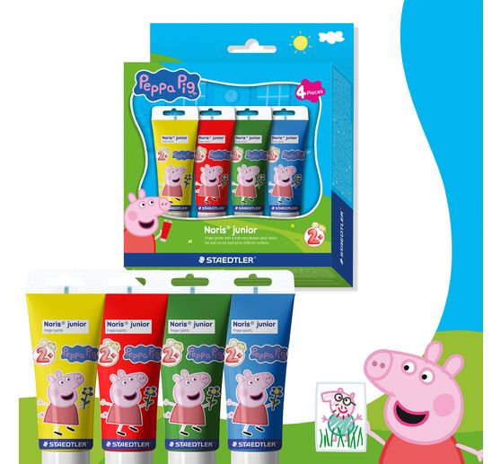 Noris junior Vingverf "Peppa Pig", 4 x 75 ml