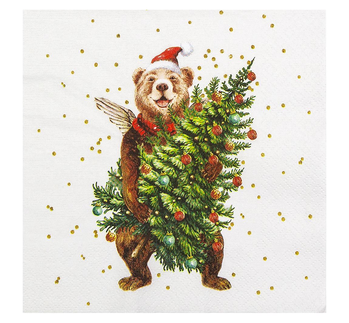 Servet "Beary Christmas"
