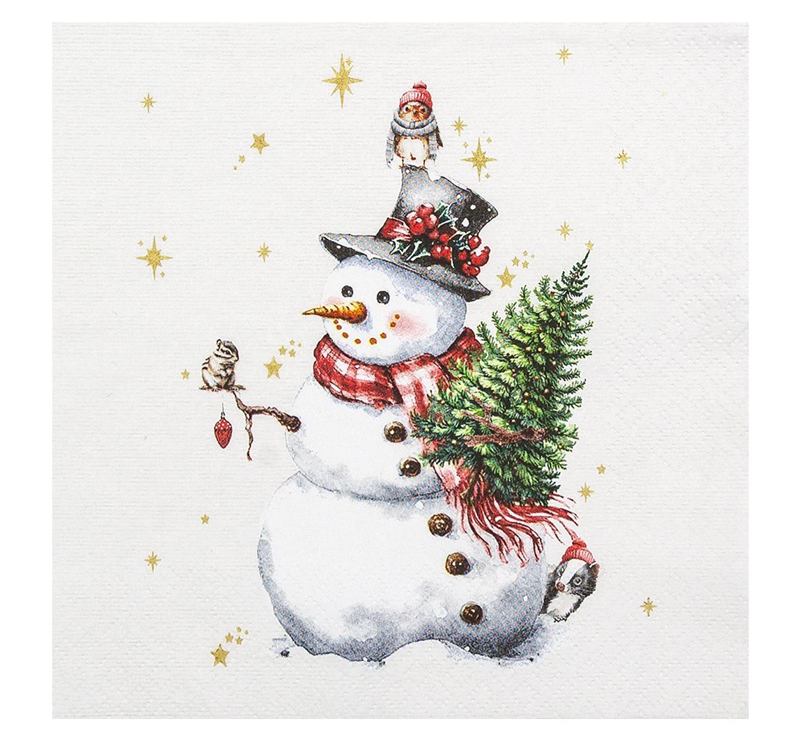 Servet "Cute Snowman"