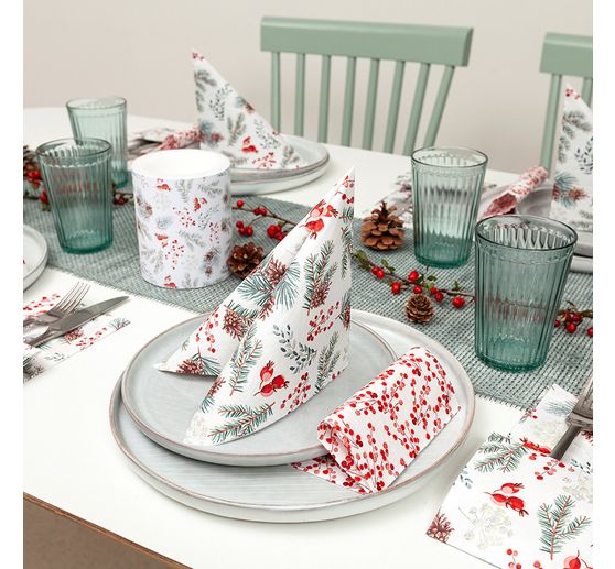 Servet "Winter Botanicals"