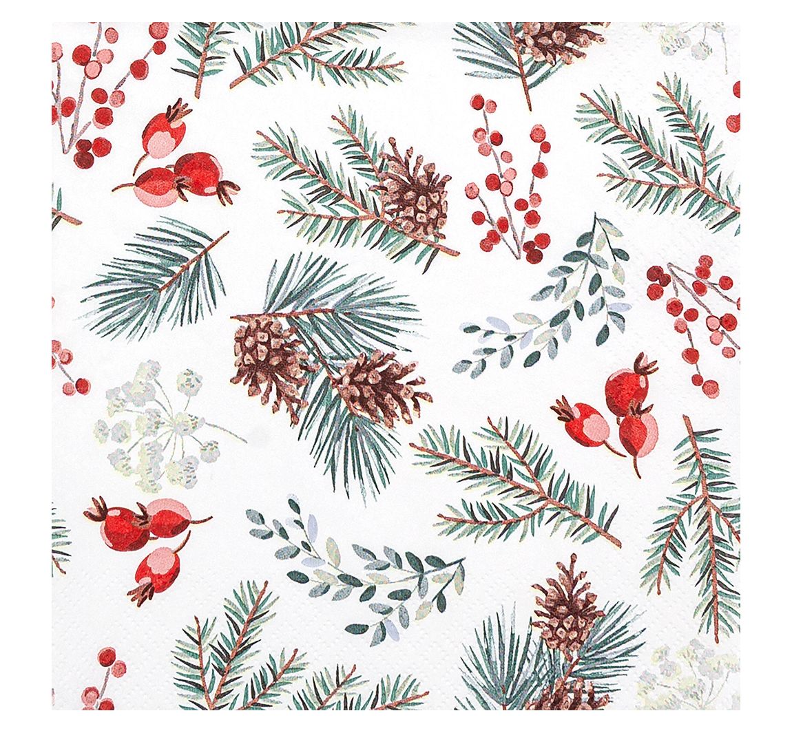 Servet "Winter Botanicals"