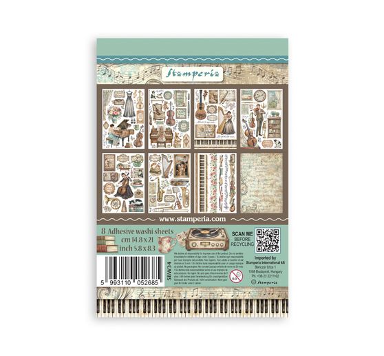 Stamperia Washi Pad "Symphony"