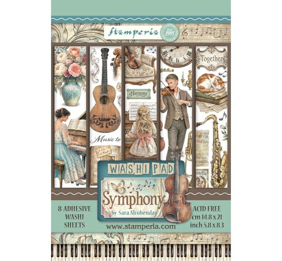 Stamperia Washi Pad "Symphony"
