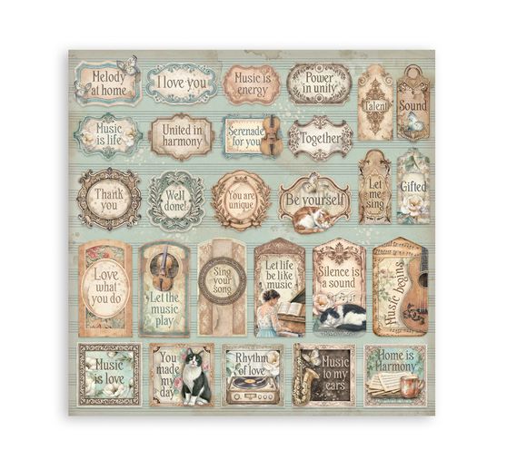 Stamperia Scrapbook blok "Symphony"