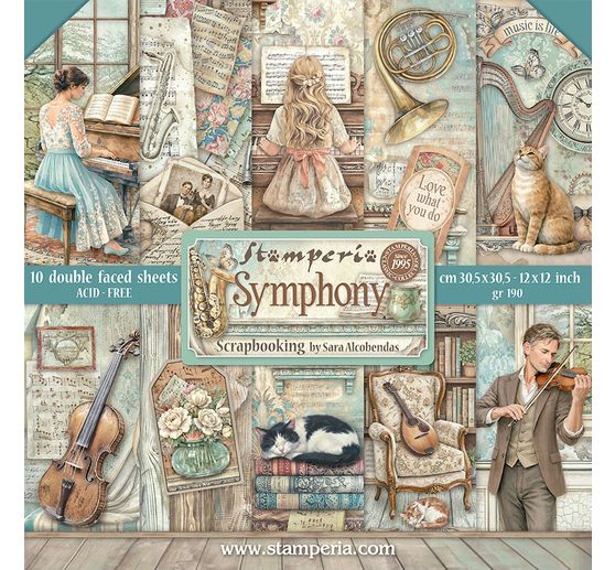 Stamperia Scrapbook blok "Symphony"