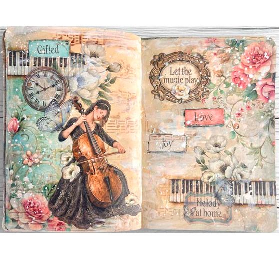 Stamperia XL Rub On assortiment "Symphony"