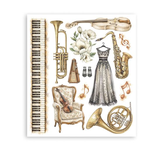 Stamperia XL Rub On assortiment "Symphony"