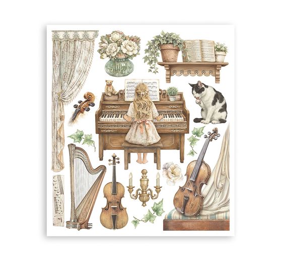 Stamperia XL Rub On assortiment "Symphony"