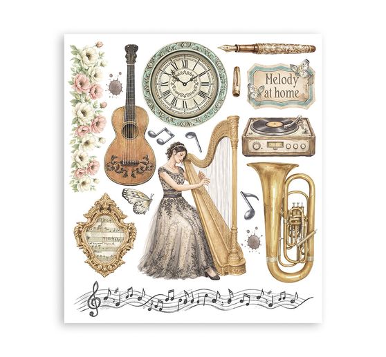 Stamperia XL Rub On assortiment "Symphony"
