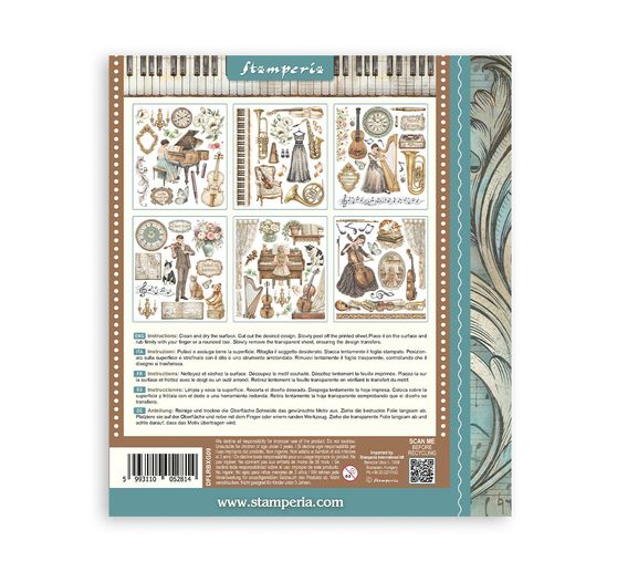 Stamperia XL Rub On assortiment "Symphony"