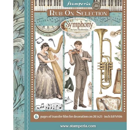 Stamperia XL Rub On assortiment "Symphony"