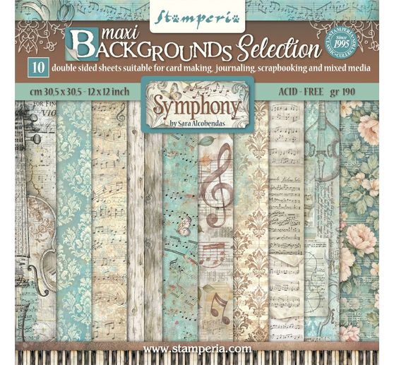 Stamperia Scrapbook blok "Symphony Backgrounds"