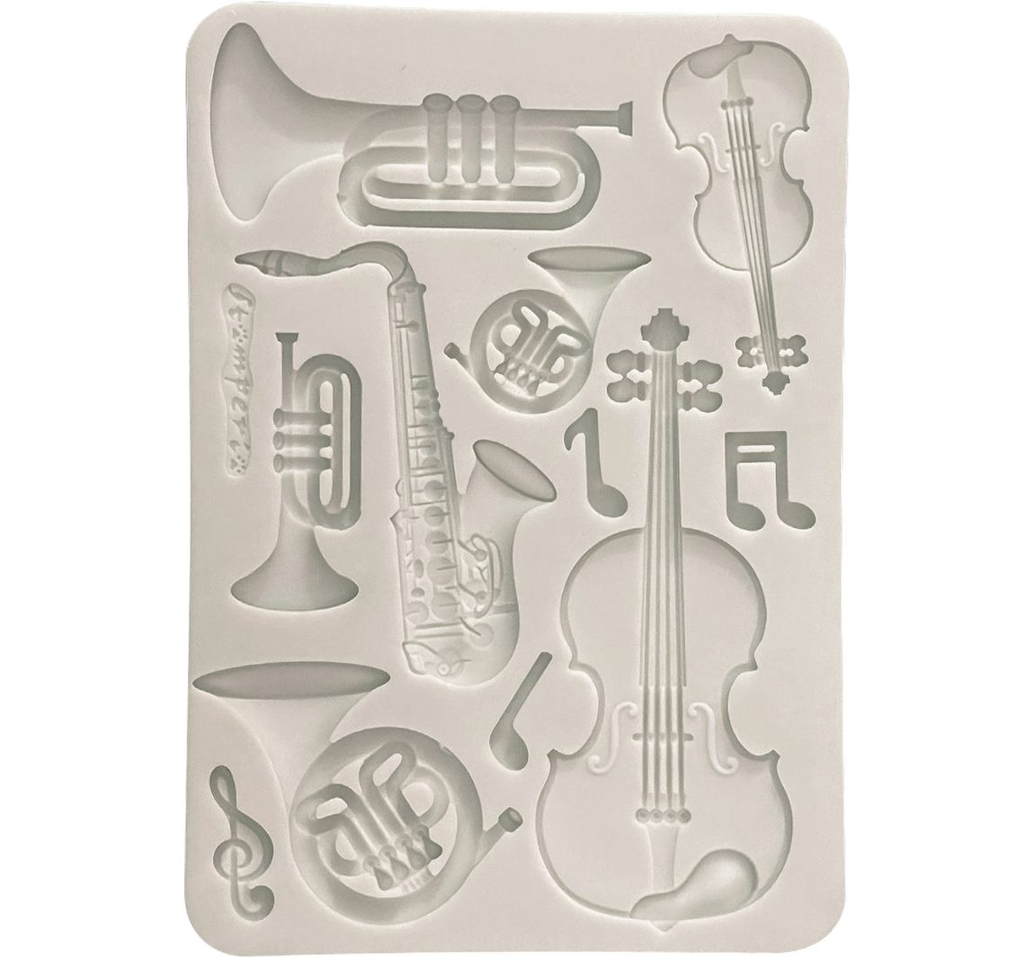 Stamperia Silicon vorm A5 "Symphony - Musical Instruments"
