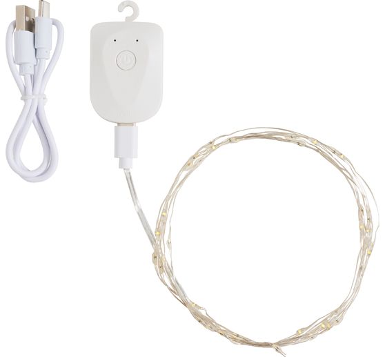 Micro-LED-lichtsnoer, oplaadbaar, 40 LED's