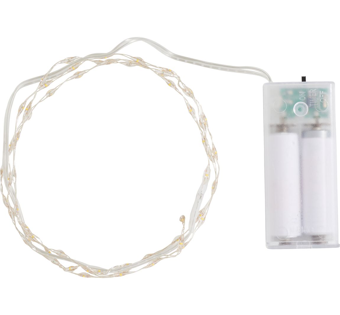 Micro-LED-lichtsnoer, met timer, 60 LED's