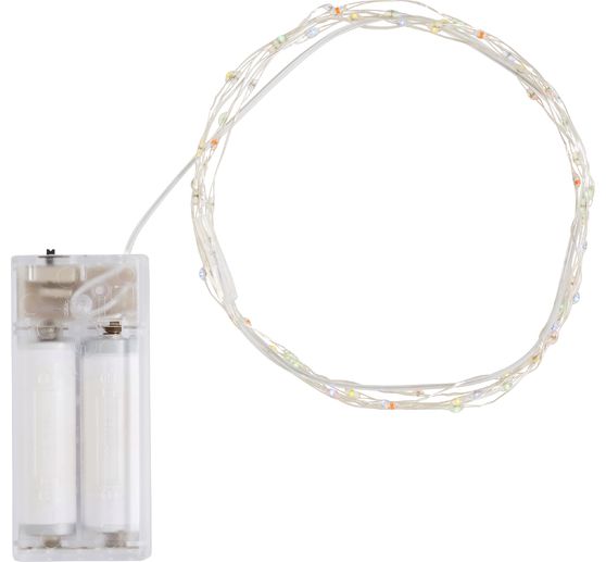 Micro-LED-lichtsnoer, multicolor, met timer, 60 LED's